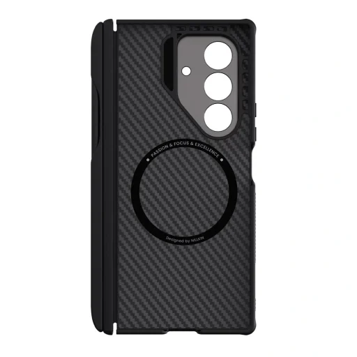  Samsung Galaxy Z Fold7 fekete Nillkin CarboProp Magnetic védőtok kameravédővel és S Pen-tartóval - 4