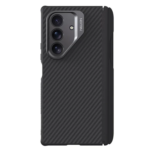  Samsung Galaxy Z Fold7 fekete Nillkin CarboProp Magnetic védőtok kameravédővel és S Pen-tartóval - 1