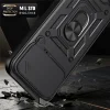  Xiaomi Poco F9 Ultra kék Techsuit CamShield védőtok gyűrűs állvánnyal thumbnail