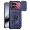  Xiaomi Poco F9 Ultra kék Techsuit CamShield védőtok gyűrűs állvánnyal thumbnail