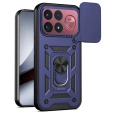  Xiaomi Poco F9 Ultra kék Techsuit CamShield védőtok gyűrűs állvánnyal