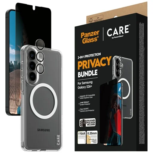 Samsung Galaxy S26+ CARE by PanzerGlass 3 v 1 privacy ochranná súprava - 6