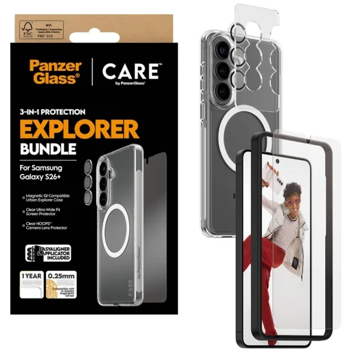 Samsung Galaxy S26+ CARE by PanzerGlass ochranný set 3 v 1 s puzdrom - 4