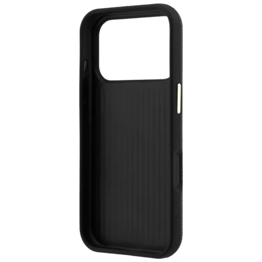 Čierne puzdro Guess so zrnitou textúrou a veľkým živicovým logom pre iPhone 18 Pro Max a iPhone 17 Pro Max - 7