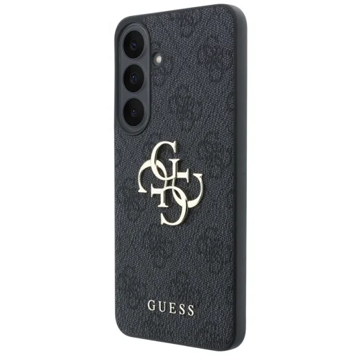 Samsung Galaxy S26 FE čierny Guess 4G kožený pevný kryt s kovovým logom - 2