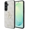 Ružové kožené puzdro Guess 4G s kovovým logom pre Samsung Galaxy S26 FE thumbnail