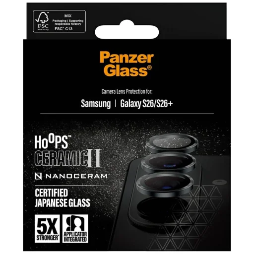  Samsung Galaxy S26 és S26+ PanzerGlass Hoops Ceramic II kameralencse-védő gyűrű - 6