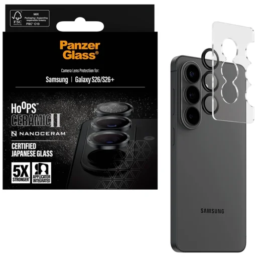  Samsung Galaxy S26 és S26+ PanzerGlass Hoops Ceramic II kameralencse-védő gyűrű - 4
