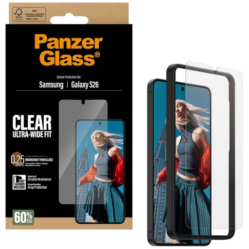  Samsung Galaxy S26 PanzerGlass Ultra-Wide Fit EasyAligner edzett üveg - 4