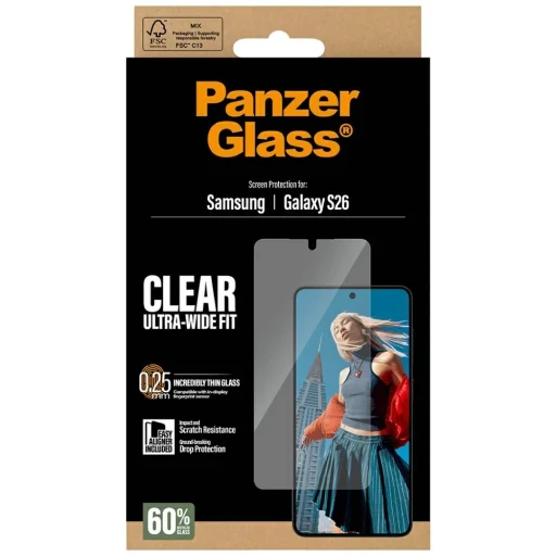  Samsung Galaxy S26 PanzerGlass Ultra-Wide Fit EasyAligner edzett üveg - 6