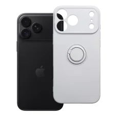iPhone 18 Pro Max / iPhone 17 Pro Max strieborné puzdro s krúžkom