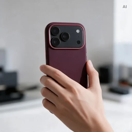iPhone 18 Pro Max / iPhone 17 Pro Max tmavočerešňové puzdro Forcell F-Protect Frame Premium kompatibilné s MagSafe - 3