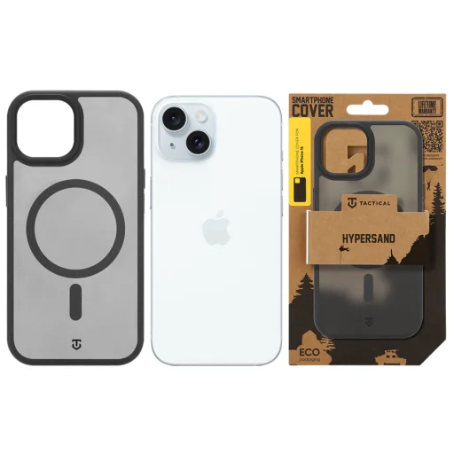 Apple iPhone 15 asfaltovo sivé puzdro Tactical MagForce Hypersand - 6