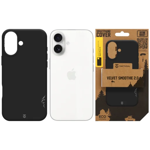  Apple iPhone 16 aszfaltszínű Tactical MagForce Velvet Smoothie 2.0 szilikon tok - 6