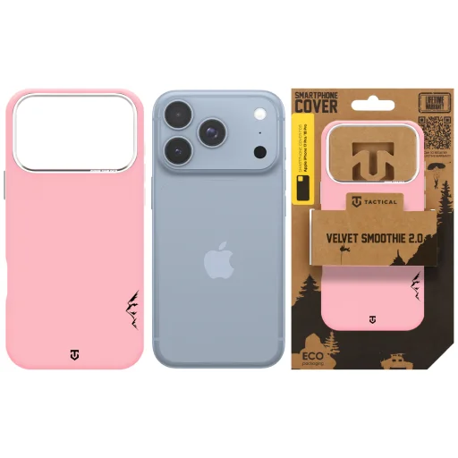 Apple iPhone 18 Pro/17 Pro ružový panter Tactical MagForce Velvet Smoothie 2.0 silikónový kryt - 6