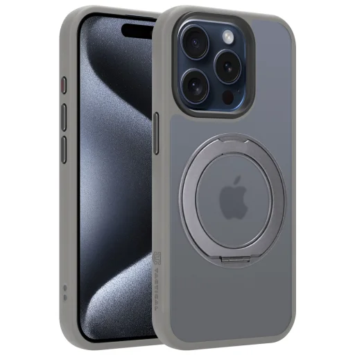Apple iPhone 15 Pro svetlosivé puzdro Tactical MagForce Hyperstand - 1