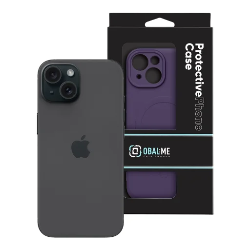 Apple iPhone 15 slivkovofialové puzdro OBAL:ME MagNetix Sculpt - 7