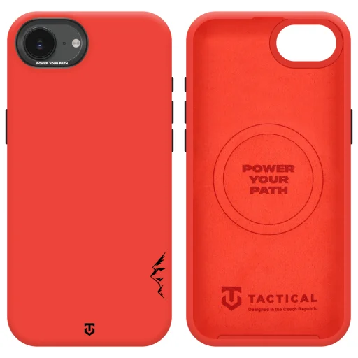 Apple iPhone 16e/17e čili červené Tactical MagForce Velvet Smoothie 2.0 MagSafe kompatibilné puzdro - 5