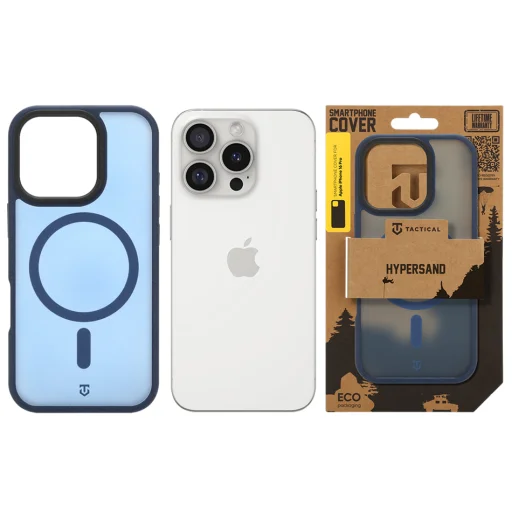Kryt Tactical MagForce Hypersand pre Apple iPhone 16 Pro, tmavomodrý - 6