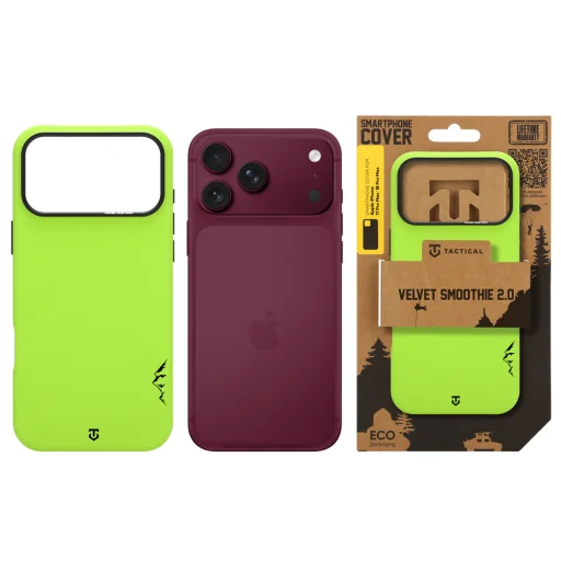 Apple iPhone 18 Pro Max / 17 Pro Max avokádovo zelené Tactical MagForce Velvet Smoothie 2.0 silikónové puzdro - 6