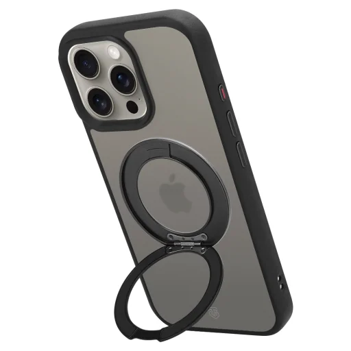  Apple iPhone 15 Pro Max aszfaltszínű Tactical MagForce Hyperstand tok - 4