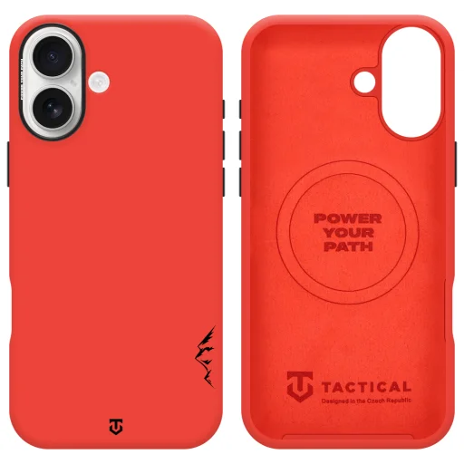  Apple iPhone 16 csilipiros Tactical MagForce Velvet Smoothie 2.0 MagSafe-kompatibilis szilikontok - 5