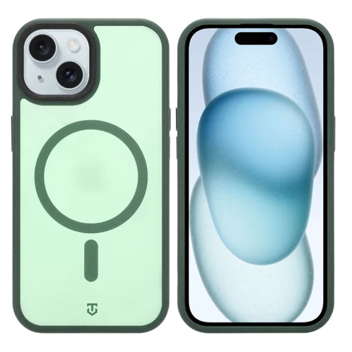 Apple iPhone 15 lesná zelená Tactical MagForce Hypersand puzdro - 2