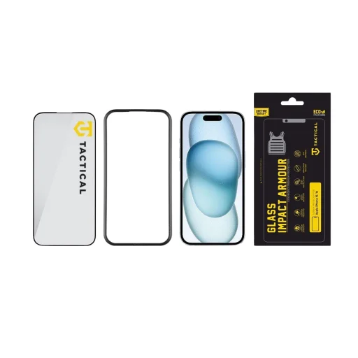 Apple iPhone 15 Tactical Impact Armour 5D tvrdené sklo - 3