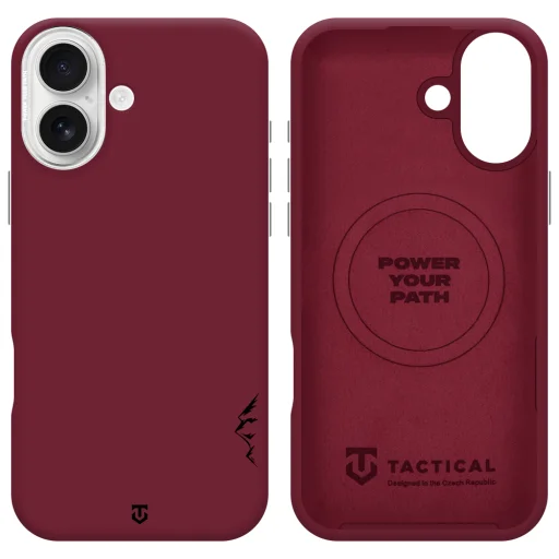 Apple iPhone 17 bordový Tactical MagForce Velvet Smoothie 2.0 silikónový kryt - 5
