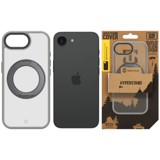 Svetlosivé puzdro Tactical MagForce Hyperstand pre Apple iPhone 16e/17e - 5