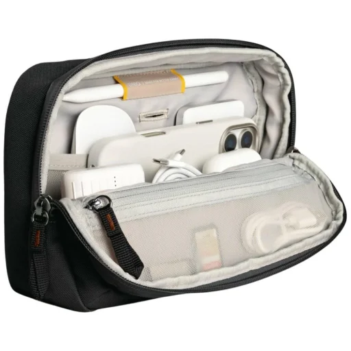 UNIQ Denver Tech Kit Pouch 2,5 L elektronikai rendszerezőtáska, fekete - 3