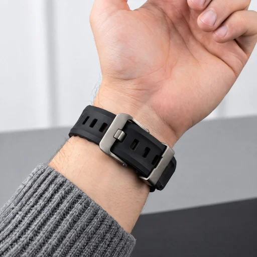 Apple Watch 8/9/10/11/12/SE/Ultra (44/45/46/49 mm) Tech-Protect Motion čierny remienok - 5