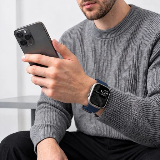 Apple Watch 8/9/10/11/12/SE/Ultra (44/45/46/49 mm) námornícka modrá Tech-Protect Motion remienok - 4