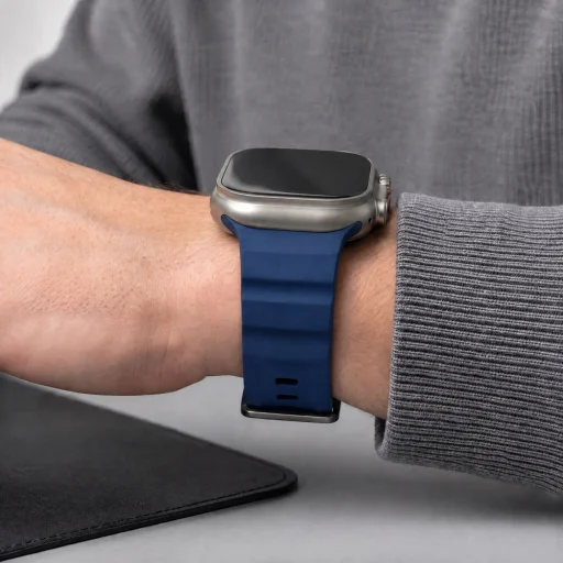 Apple Watch 8/9/10/11/12/SE/Ultra (44/45/46/49 mm) námornícka modrá Tech-Protect Motion remienok - 6