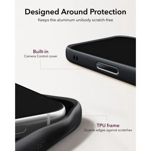 iPhone 17 Pro / 18 Pro ESR kožené puzdro so stojanom, kompatibilné s MagSafe, čierne - 8