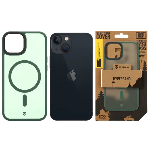 Apple iPhone 13 lesná zelená Tactical MagForce Hypersand puzdro kompatibilné s MagSafe - 6