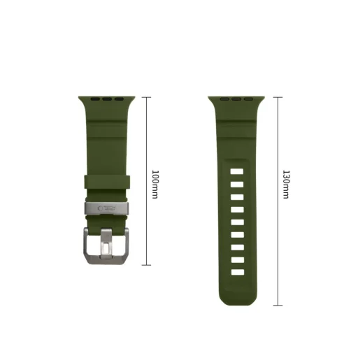 Apple Watch 8/9/10/11/12/SE/Ultra (44/45/46/49 mm) remienok Tech-Protect Motion, taktická zelená - 3