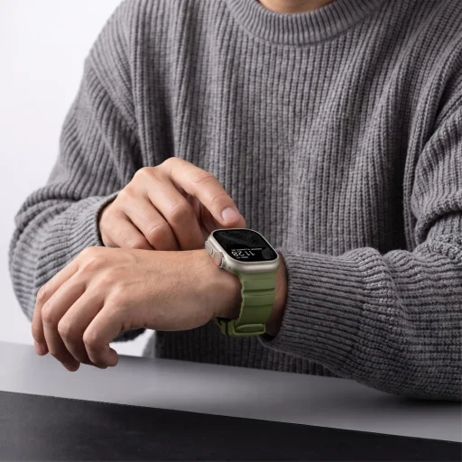 Apple Watch 8/9/10/11/12/SE/Ultra (44/45/46/49 mm) remienok Tech-Protect Motion, taktická zelená - 8
