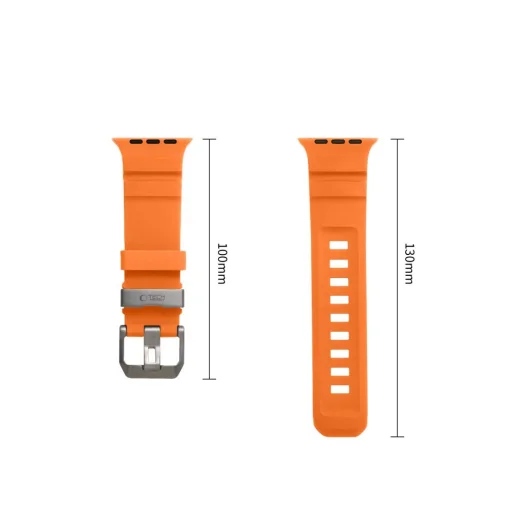 Apple Watch 8/9/10/11/12/SE/Ultra 44/45/46/49 mm oranžový remienok Tech-Protect Motion - 3