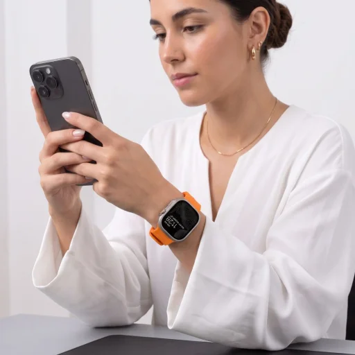 Apple Watch 8/9/10/11/12/SE/Ultra 44/45/46/49 mm oranžový remienok Tech-Protect Motion - 4