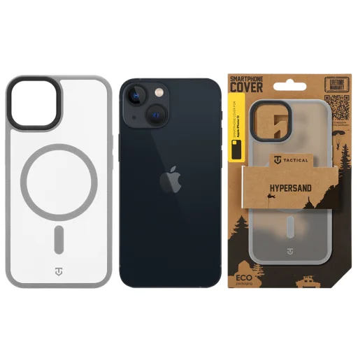 Svetlosivé puzdro Tactical MagForce Hypersand pre Apple iPhone 13 kompatibilné s MagSafe - 6