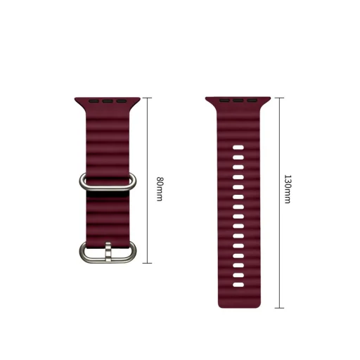 Apple Watch 8 / 9 / 10 / 11 / 12 / SE / Ultra (44 / 45 / 46 / 49 mm) bordový remienok Tech-Protect Iconband Pro - 3