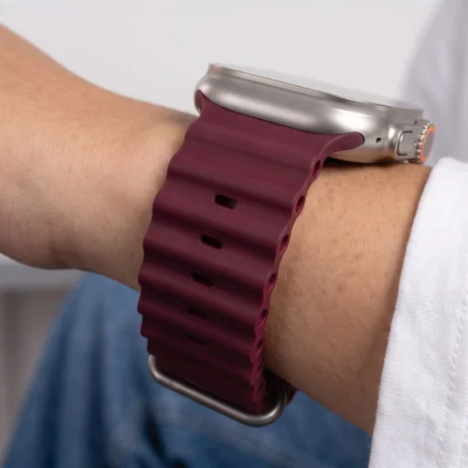 Apple Watch 8 / 9 / 10 / 11 / 12 / SE / Ultra (44 / 45 / 46 / 49 mm) bordový remienok Tech-Protect Iconband Pro - 7