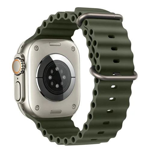 Apple Watch 8/9/10/11/12/SE/Ultra (44/45/46/49 mm) vojenský zelený remienok Tech-Protect Iconband Pro - 2