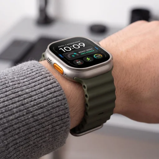 Apple Watch 8/9/10/11/12/SE/Ultra (44/45/46/49 mm) vojenský zelený remienok Tech-Protect Iconband Pro - 5