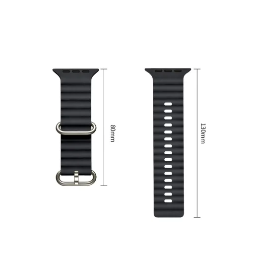 Apple Watch 8/9/10/11/12/SE/Ultra (44/45/46/49 mm) tmavosivý remienok Tech-Protect Iconband Pro - 3
