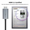 Tech-Protect UltraBoost USB-C – HDMI 2.1 kábel, 8K, 60 Hz, 300 cm, sivý thumbnail