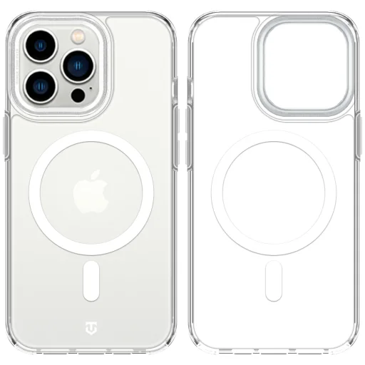 Apple iPhone 13 Pro priehľadné, strieborné puzdro Tactical MagForce 2.0 MagSafe - 5