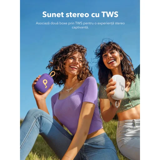 Anker SoundCore Select 4 Go 5 W vodoodolný Bluetooth reproduktor, fialový (A31X10Q1) - 7