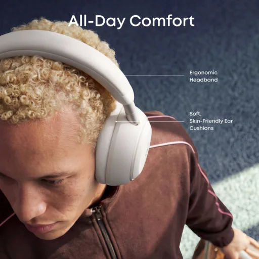 Anker SoundCore Space 2 bezdrôtové slúchadlá s potlačením hluku, biele (D1402G21) - 4